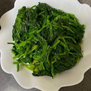 ポン酢と麺つゆで☆ほうれん草のお浸し(^○^)